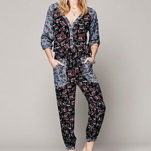 Free People Floral Jumpsuit